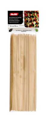 CJ.100 ESPETOS 20CM BAMBOO